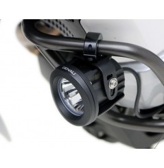 Support de Feux Additionnels Moto Universel DENALI pour Tube Ø 21-29mm Noir