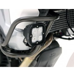 Support de Feux Additionnels Moto Universel DENALI pour Tube Ø 21-29mm Noir - LAH.00.10300.B