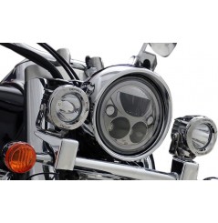 Support Éclairage Adaptateur de Phare DENALI M7 pour Suzuki VL 800 INTRUDER (01-04)