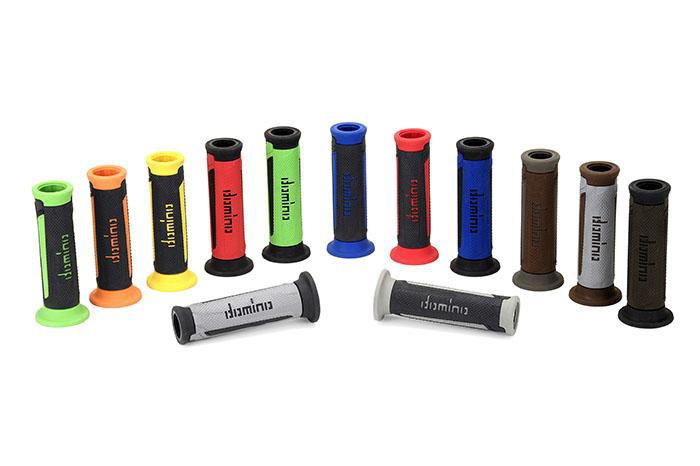 Poignée Moto DOMINO Type A350 120mm Noir - Bleu