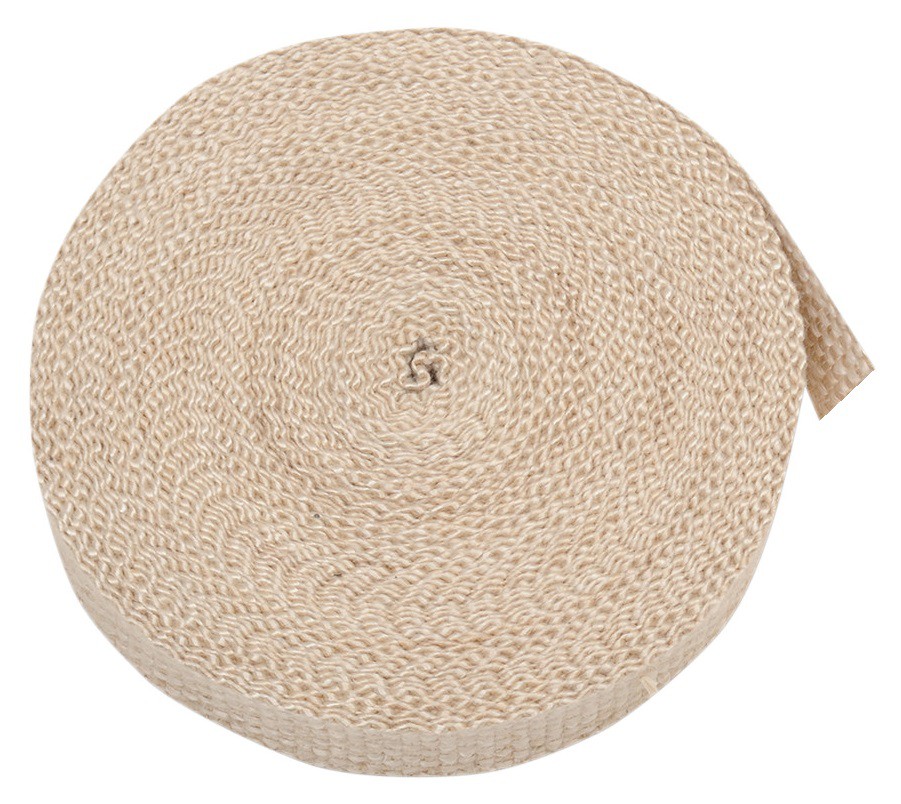 Bande Thermique D'échappement en Tissu Céramique MOOSE RACING (50mm x 15m) Brun Clair