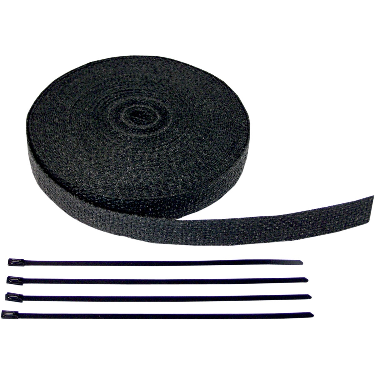 Bande Thermique D'échappement en Fibre de Verre CYCLE Noir (25mm x 15m)