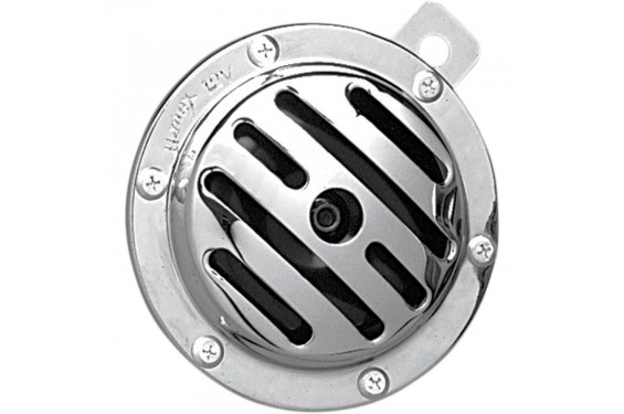 Klaxon Moto 12V - 110 DB - Argent Chromé - Facile à Installer - Remplacement Ou Upgrade