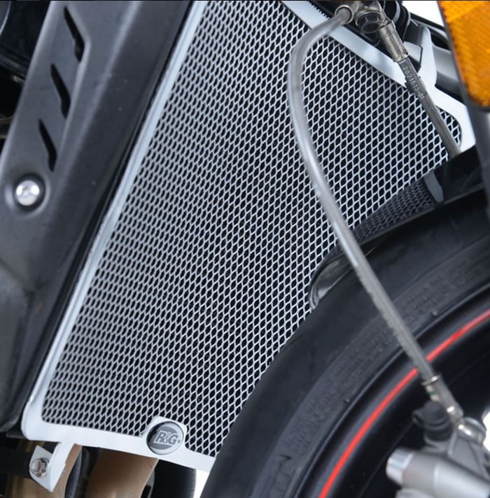 Protection de Radiateur Alu (Titane) R&G pour Triumph Street Triple 765 (17-24) - RAD0219TI