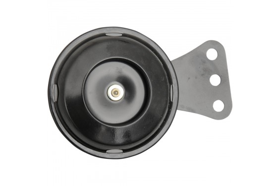 Klaxon - Avertisseur Sonore Noir 12v - Ø70mm - 105dB K&S pour Moto - Quad - Sccoter Klaxon - Avertisseur Sonore Noir 12v - Ø70mm - 105dB K&S pour Moto - Quad - Sccoter