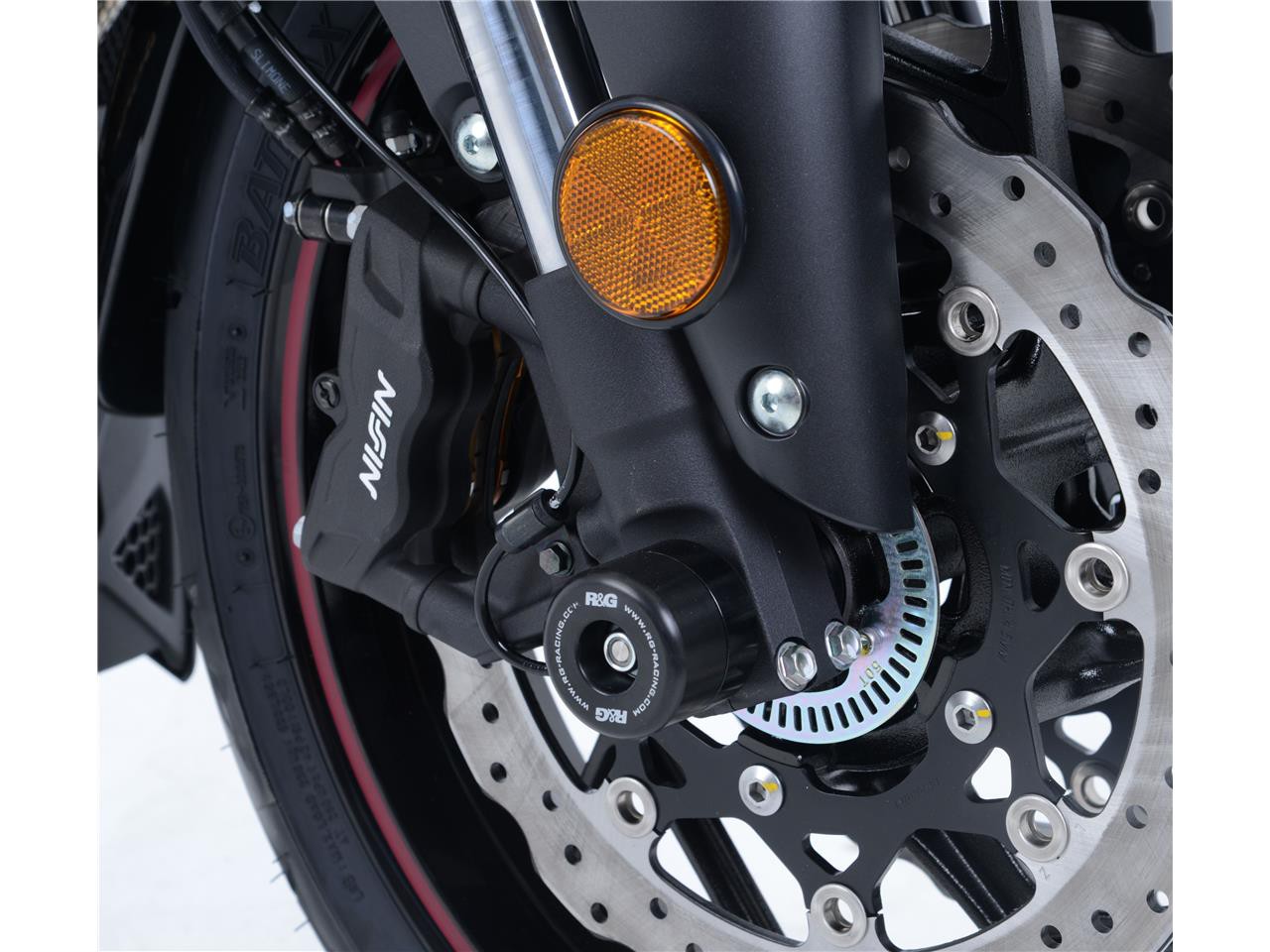 Roulettes de protection de fourche R&G pour Street Triple 765 (17-24) - FP0198BK