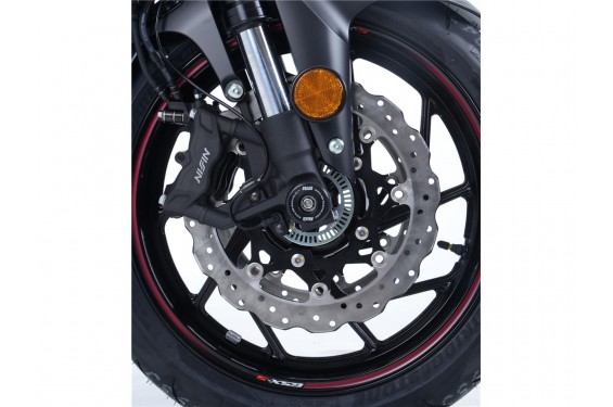 Roulettes de protection de fourche R&G pour Street Triple 765 (17-24) - FP0198BK Roulettes de protection de fourche R&G pour Street Triple 765 (17-24) - FP0198BK