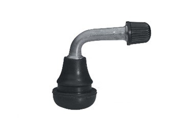 Valve Tubeless Caoutchouc Coudée 90° pour Trou de Jante Ø 11.5mm