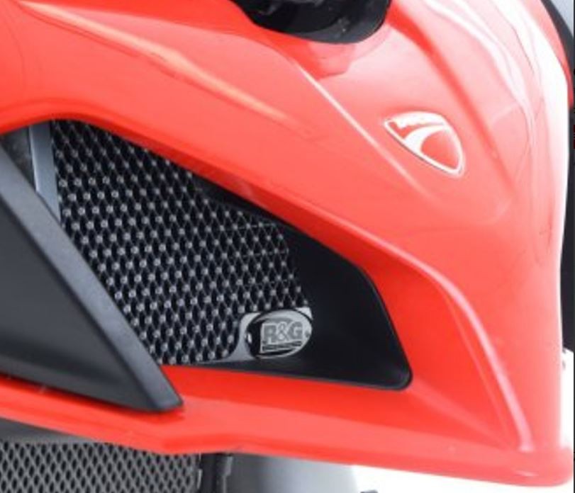 Protection de Radiateur d'Huile Alu R&G pour Ducati Multistrada 1200 (15-17) 1200 Enduro (16-18) - OCG0026BK