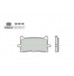 Plaquette de frein Avant Brembo 07HO62SA - Syntérisé Route