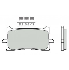 Plaquette de frein Avant Brembo 07HO62LA - Syntérisé Route