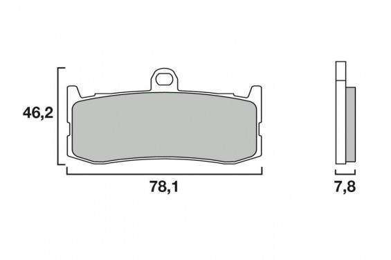 Plaquette de frein Avant Brembo 07GR06SR - Syntérisé Route et Piste Plaquette de frein Avant Brembo 07GR06SR - Syntérisé Route et Piste