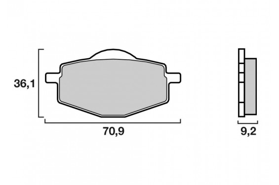 Plaquette de frein Brenta Avant FT3085 - Organique Route Plaquette de frein Brenta Avant FT3085 - Organique Route