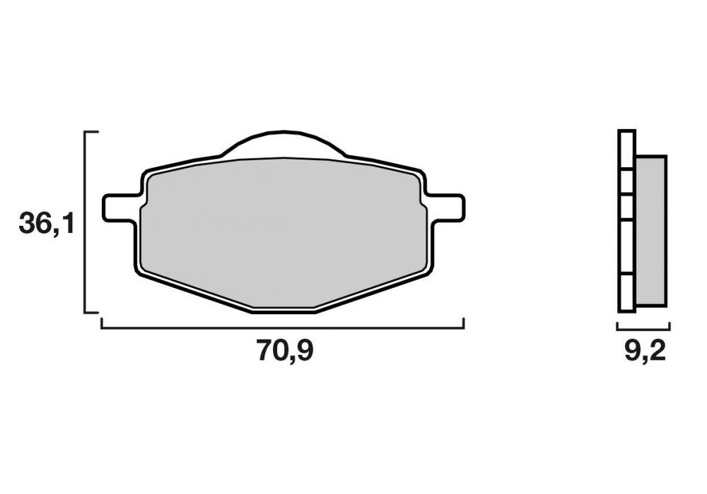 Plaquette de frein Brenta Avant FT3085 - Organique Route