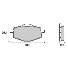 Plaquette de frein Brenta Avant FT4085 - Syntérisé Route