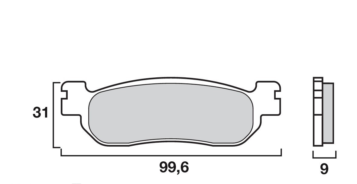 Plaquette Brembo Avant 07YA37 07 - Organique Route
