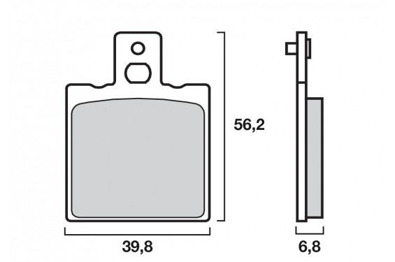 Plaquette de frein Moto et Scooter Brenta FT4029 - Syntérisé Route Plaquette de frein Moto et Scooter Brenta FT4029 - Syntérisé Route