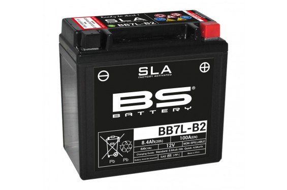Batterie Moto BS BB7L-B2 SLA (CB7L-B2 / YB7L-B2)