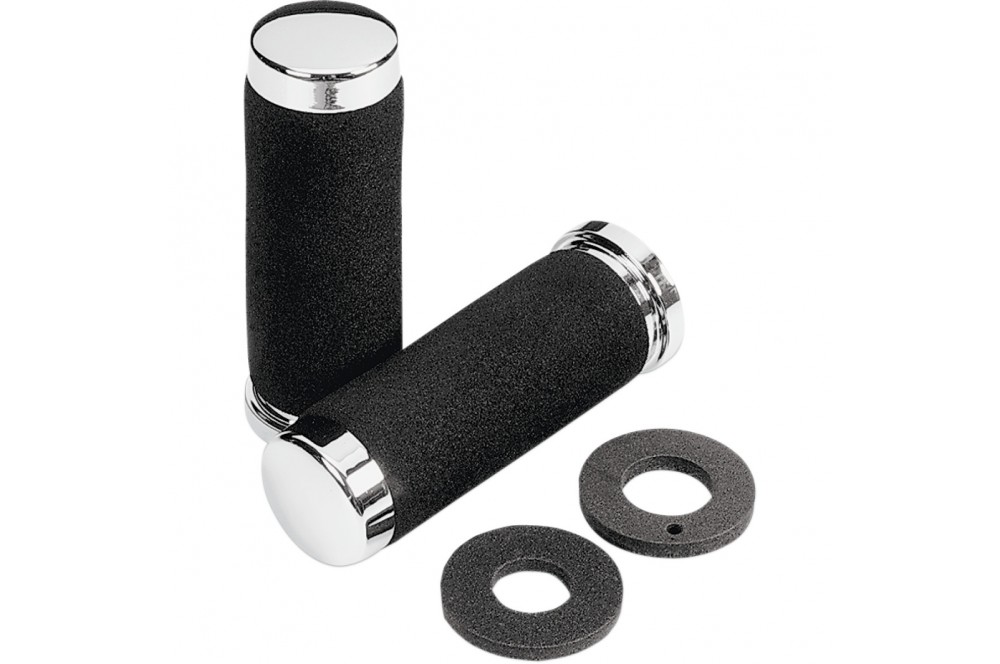 Poignées Confort Moto En Mousse Anti-vibrations - Pour Guidons Standards Et Chauffants, 12,7 Cm, Paire