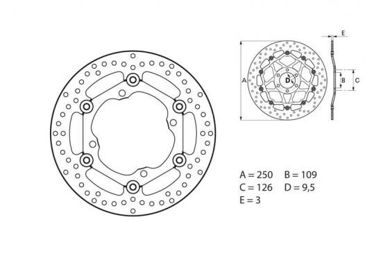 Disque de Frein Avant Brembo pour KX 250 F (06-13) KX 450 F (06-14) Disque de Frein Avant Brembo pour KX 250 F (06-13) KX 450 F (06-14)