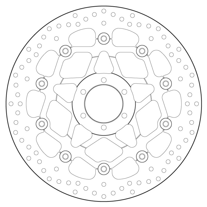 Disque de frein avant Brembo pour Tuono V4 (17-19)