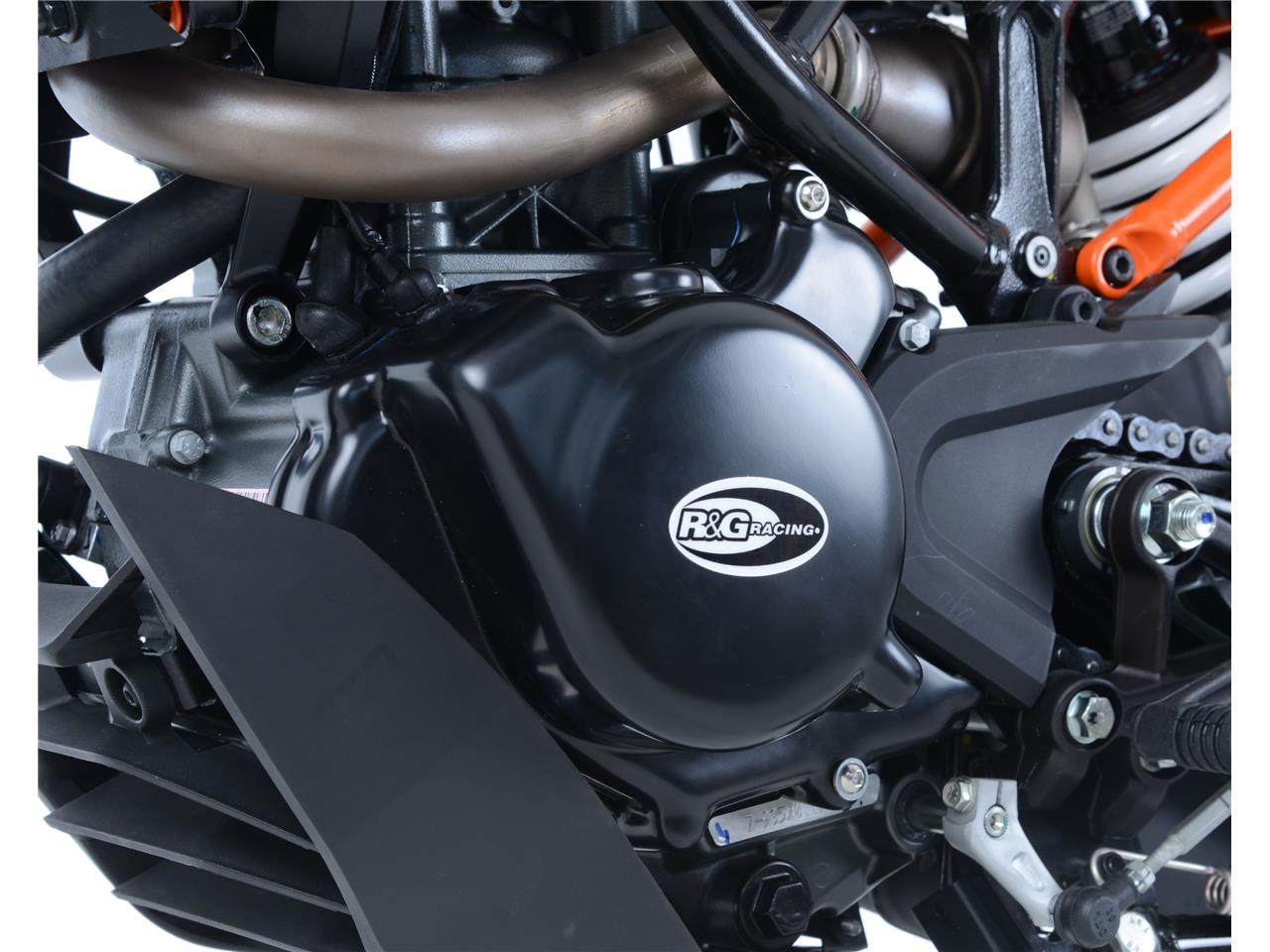 Couvre Carter Alternateur R&G pour KTM Duke 125 (18-22) - ECC0241BK