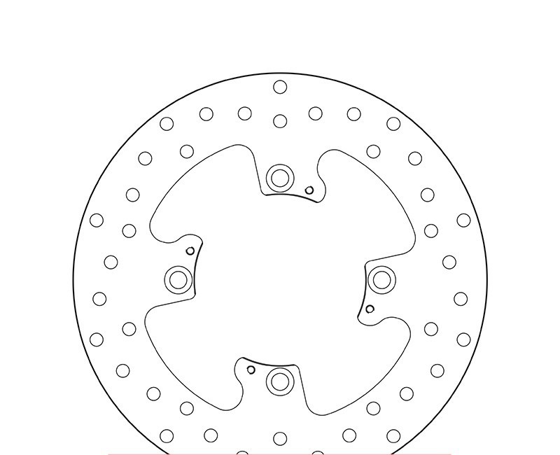 Disque de frein arrière Brembo pour 1050 Speed Triple ABS (12-19)