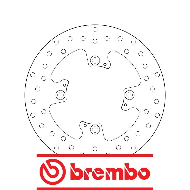 Disque de frein arrière Brembo pour 1050 Sprint GT (10-13)