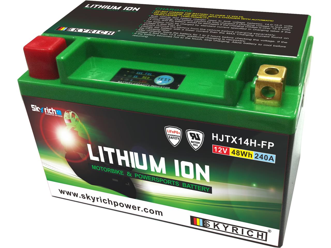Batterie Lithium Skyrich HJTX14H-FP / YTX12-BS / YTX14-BS