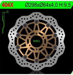 Disque de frein avant NG Brake wave pour Yamaha Fazer 600 (98-03) 404X