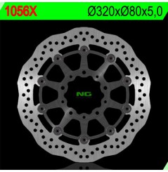 Disque de Frein Avant NG Brake Wave pour Kawasaki ER-6 (05-17) Sans ABS 1056X