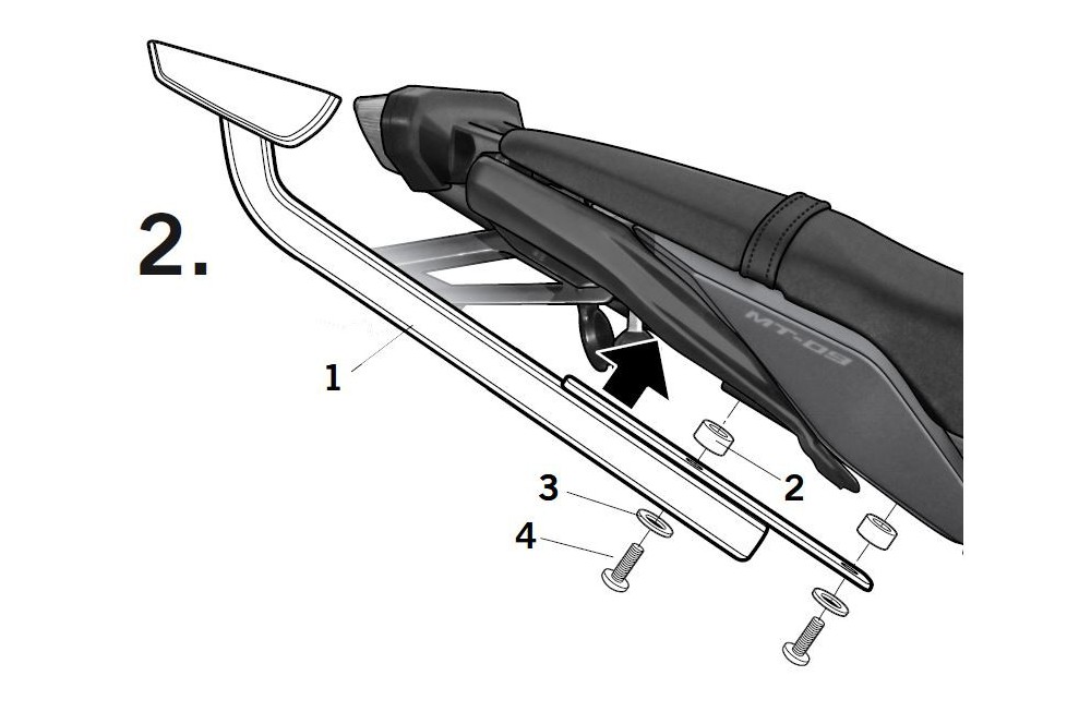 yamaha mt 09 top case