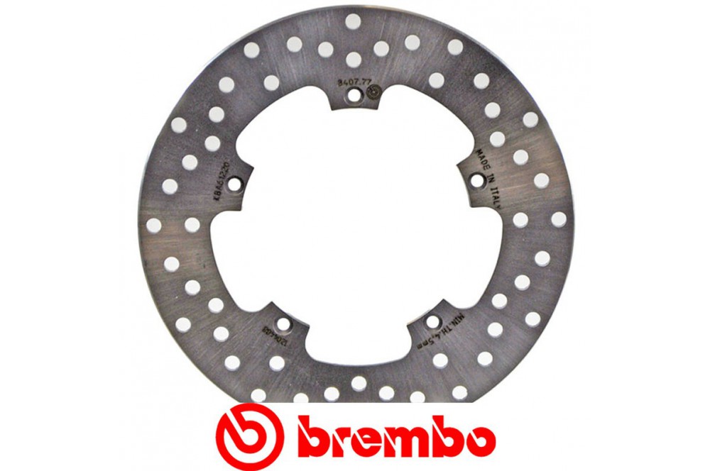Jeu De 2 Disques De Frein Arrière Brembo - Diamètre 268mm, épaisseur 10mm, Revêtement Anti-corrosion UV
