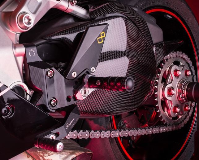 Protection de bras oscillant carbone LighTech pour Panigale 1199 (12-17)