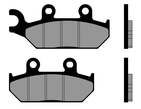 Plaquette de frein Quad Arrière Droit Brenta FT4210