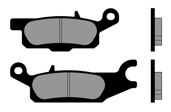 Plaquette de frein Arrière Gauche Quad Brenta FT4213