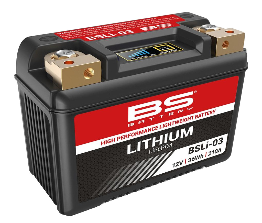 Batterie Moto Lithium BSLI-03 (YTX9-BS / YTX7A-BS / YT9B-BS) BS Battery
