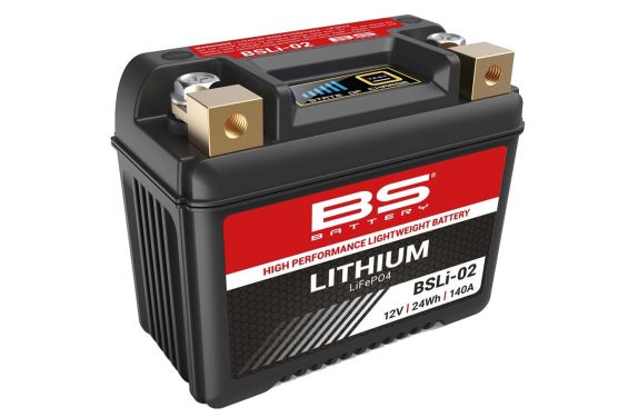 Batterie Moto BS Lithium BSLI-02 (YTZ5S-YTZ7S-YTX4LBS-YTX5LBS-YTX7LBS)
