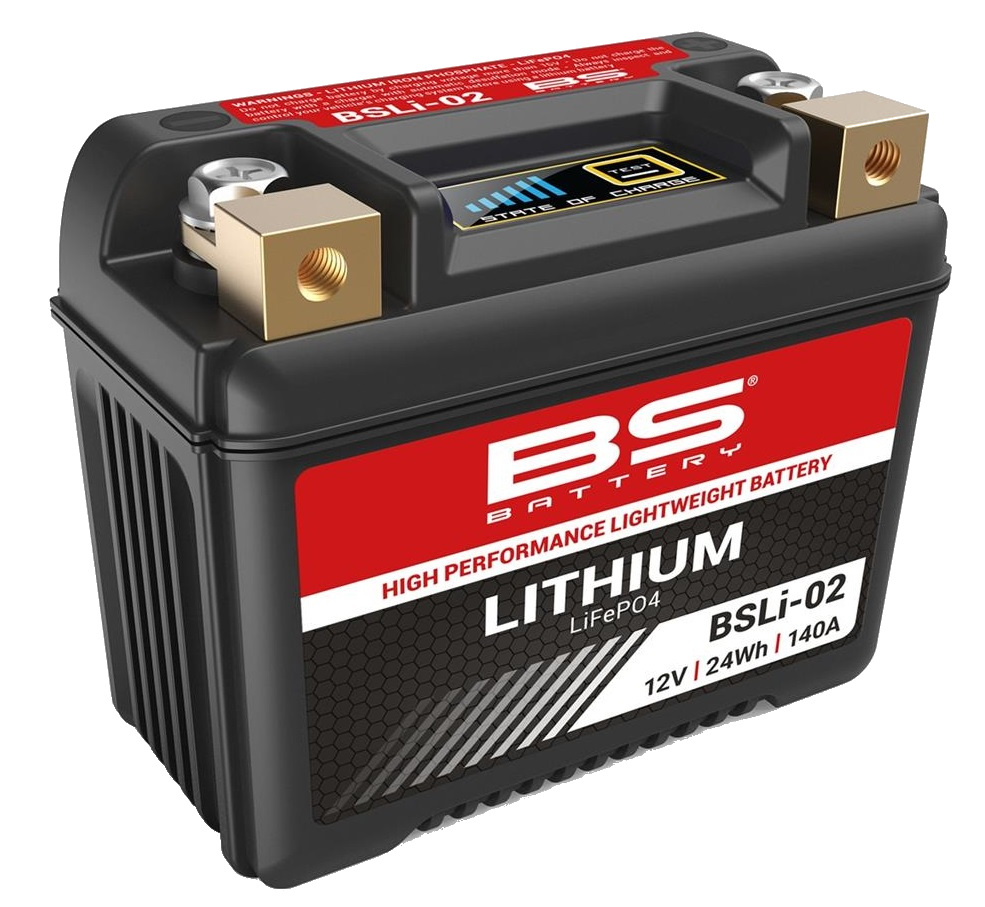 Batterie Moto BS Lithium BSLI-02 (YTZ5S-YTZ7S-YTX4LBS-YTX5LBS-YTX7LBS)