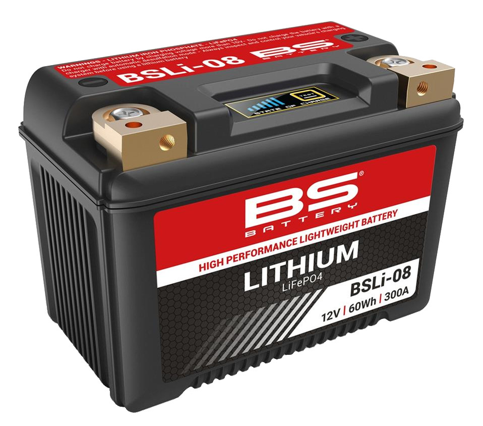 Batterie Moto Lithium BSLI-08 (YTX14L / YB16L-B / YB16CL-B / YB18L-A) BS Battery