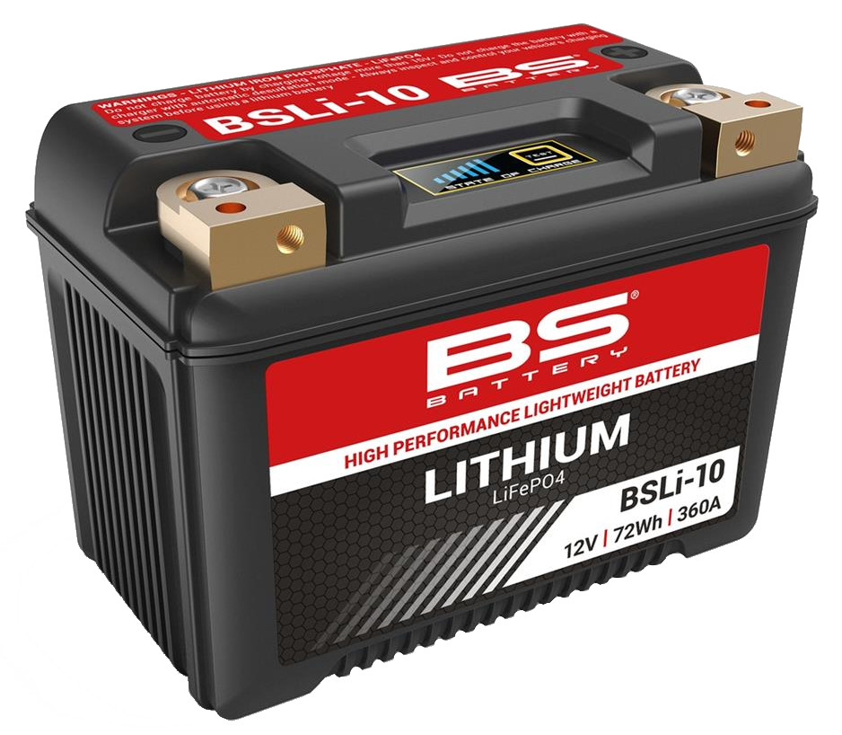Batterie Moto Lithium BSLI-10 (YTX20L-BS / YTX20HL-BS / YTX24HL-BS) BS Battery