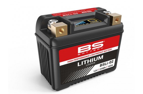 Batterie Moto Lithium BSLI-02 + Connectique Yamaha BS Battery Batterie Moto Lithium BSLI-02 + Connectique Yamaha BS Battery