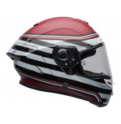 Casque Moto BELL RACE STAR DLX RSD THE ZONE Blanc - Rouge 2021
