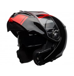 Casque Moto Modulable BELL SRT MODULAR RIBBON Noir - Rouge 2021