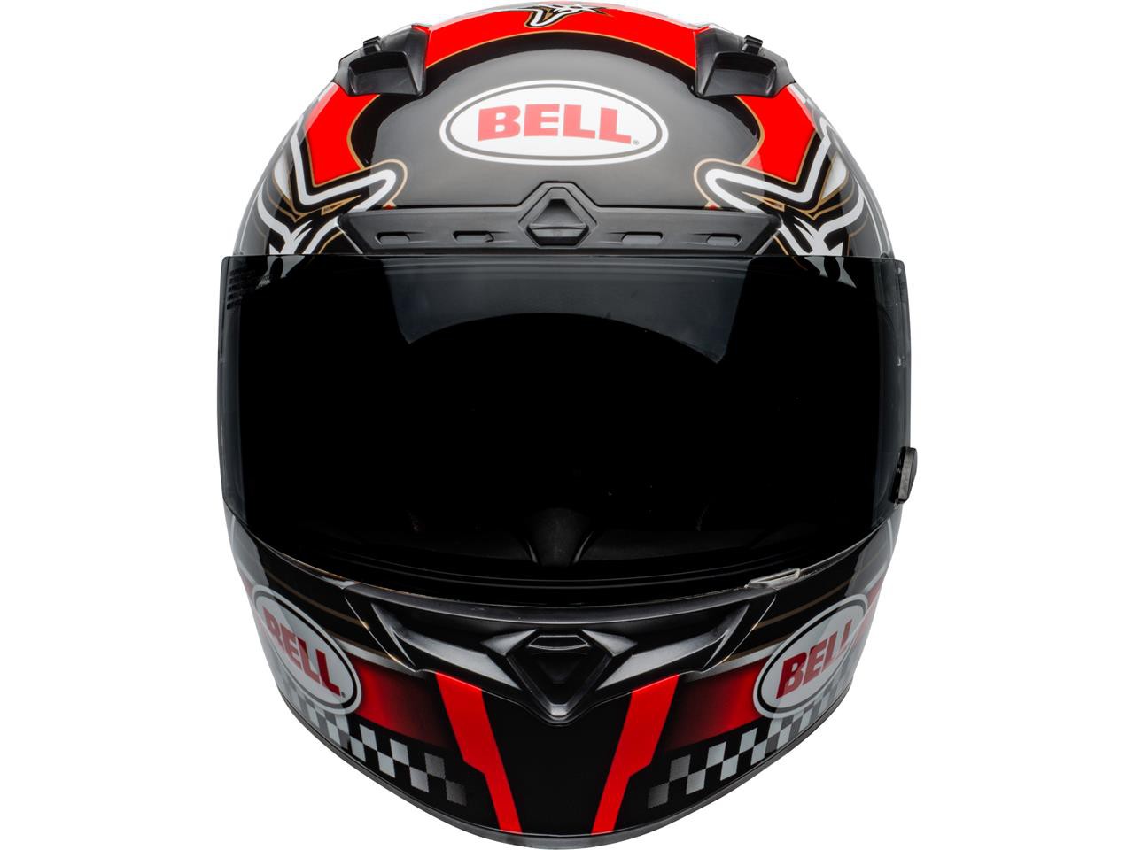 Casque Moto BELL QUALIFIER DLX MIPS ISLE OF MAN Noir - Blanc - Rouge 2021