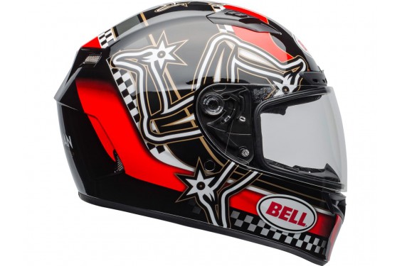 Casque Moto BELL QUALIFIER DLX MIPS ISLE OF MAN Noir - Blanc - Rouge 2021