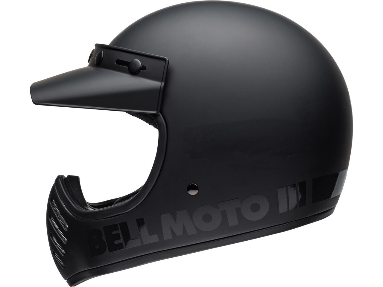 Casque Moto Cross BELL MOTO-3 BLACKOUT Noir Mat 2021