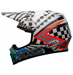 Casque Moto Cross BELL MX-9 MIPS TAGGER CHECK ME OUT Noir - Blanc 2021