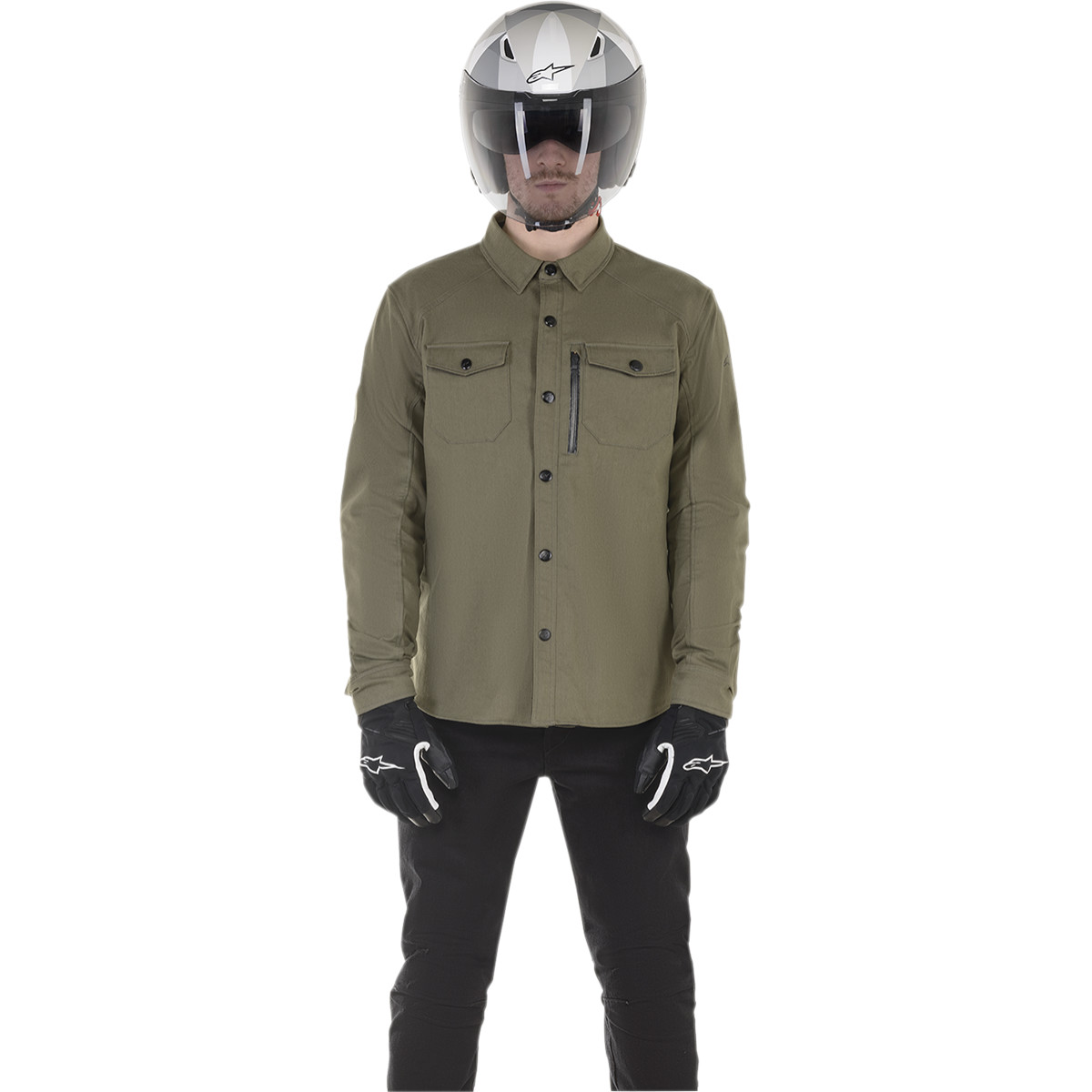 Chemise moto Alpinestars Newman - Vert