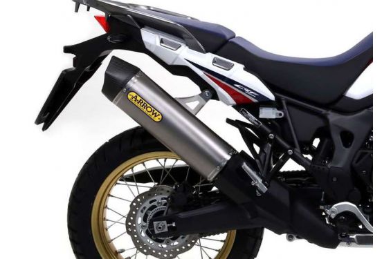 Silencieux ARROW Maxi Race-Tech Embout Carbone pour Africa Twin Adventure Sport 1000 (18-19) Silencieux ARROW Maxi Race-Tech Embout Carbone pour Africa Twin Adventure Sport 1000 (18-19)
